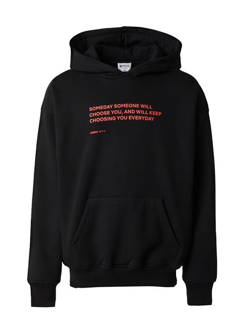 NETFLIX COLLECTION Sweatshirt  rød / sort