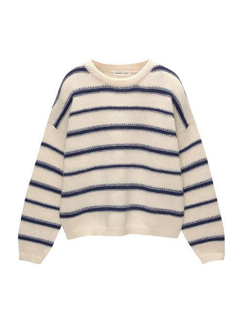 Pull&Bear Pullover  ecru / mørkeblå