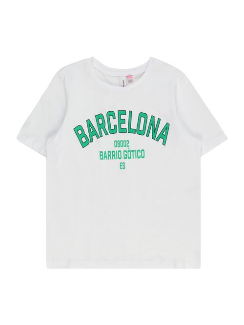 Vero Moda Girl Bluser & t-shirts 'MIRANDAFRANCIS'  grøn / hvid