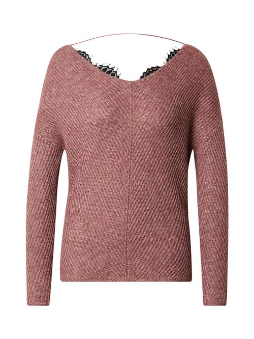 VERO MODA Pullover 'Buena Lena'  rosé / sort