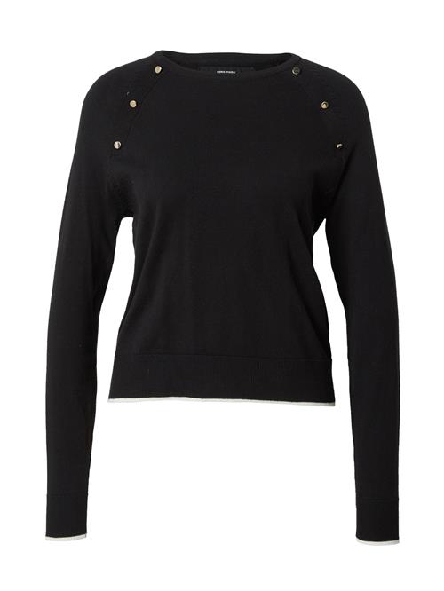 VERO MODA Pullover 'ALMA'  sort / hvid