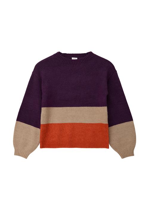 Se s.Oliver Pullover  sand / orange / purpur ved About You