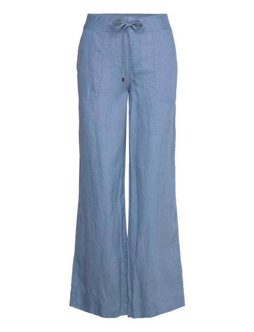 Se Lauren Ralph Lauren Linen Wide-Leg Pant Lauren Ralph Lauren Blue ved Booztlet