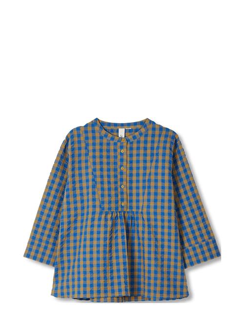 Juna Bæk&Bølge Irene Shirt M/L Blue/Ochre Juna Blue