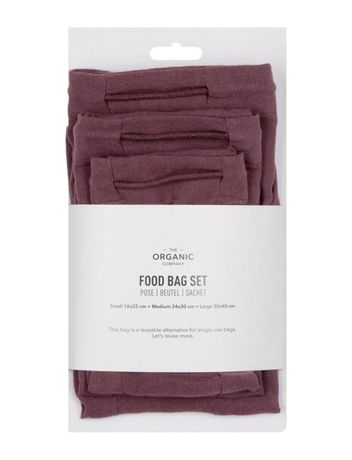 Se The Organic Company Food Bag Set The Organic Company Red ved Booztlet