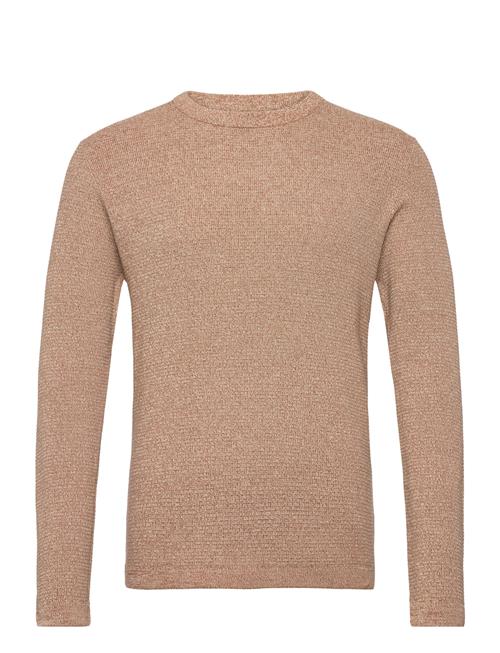 Selected Homme Slhrocks Ls Knit Crew Neck W Selected Homme Brown