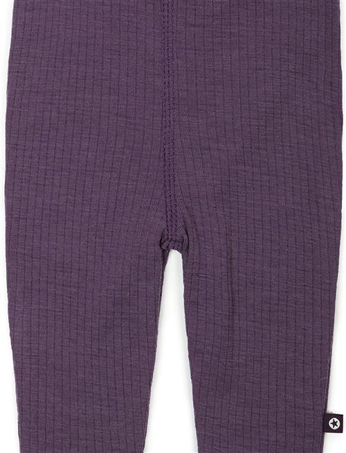 Legging, Soft Powder Drop Needle, Merino Wool Smallstuff Purple