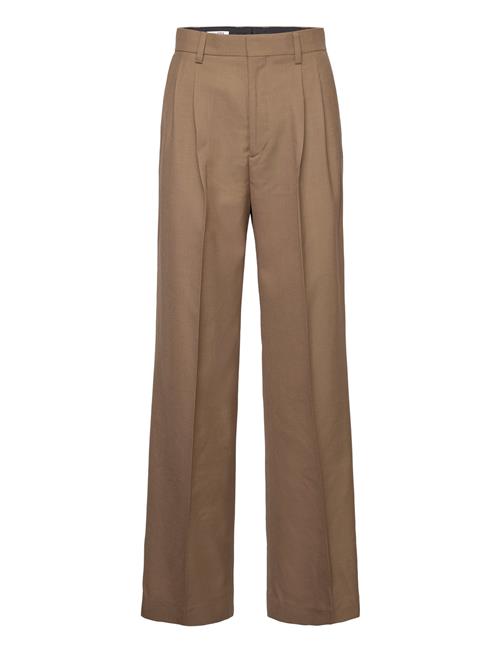 Se Filippa K Darcey Wool Trousers Filippa K Brown ved Booztlet