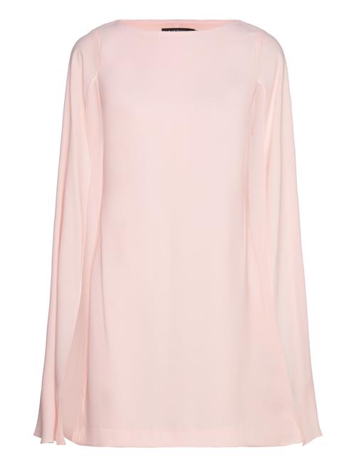 Lauren Ralph Lauren Cape Georgette Cocktail Dress Lauren Ralph Lauren Pink