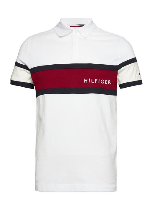 Tommy Hilfiger Colourblock Placement Reg Polo Tommy Hilfiger White