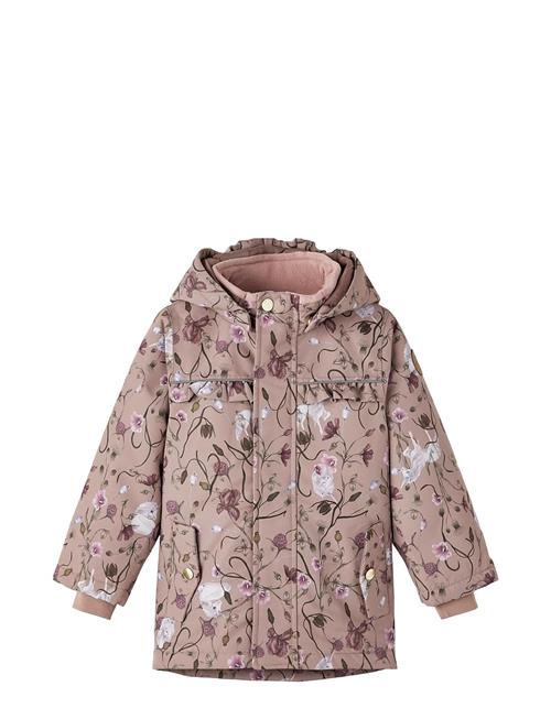 name it Nmfsnow05 Jacket Flower Unicorn Fo Noos Name It Pink