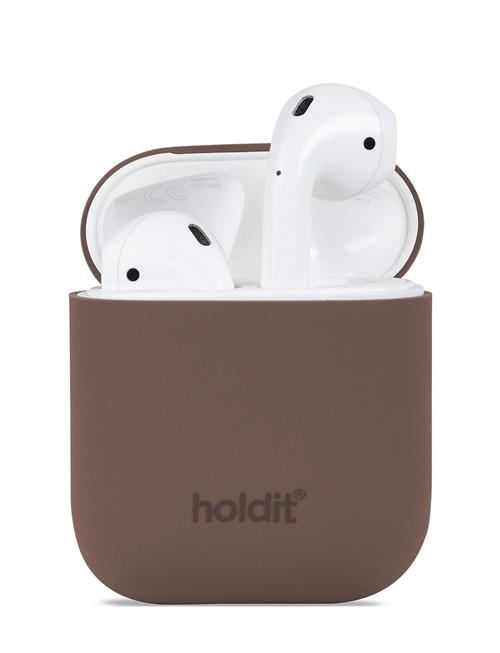 Silic Case Airpods 1&2 Holdit Brown