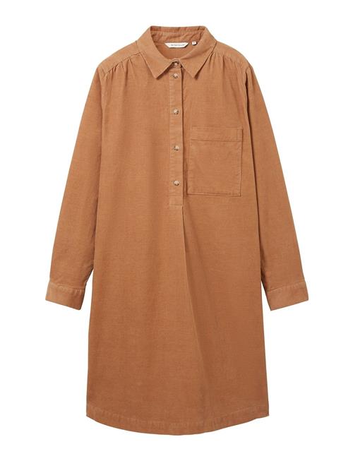 Tom Tailor Corduroy Dress Solid Tom Tailor Brown