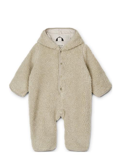 Se Liewood Fraser Baby Pile Jumpsuit Liewood Beige ved Booztlet