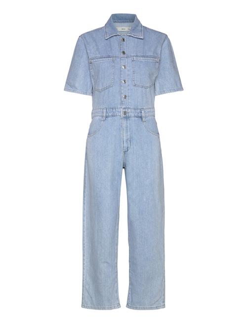 Se Mango Long Denim Jumpsuit Mango Blue ved Booztlet