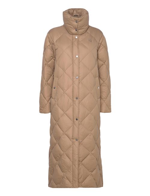 Lauren Ralph Lauren Diamond-Quilted Maxi Down Coat Lauren Ralph Lauren Brown