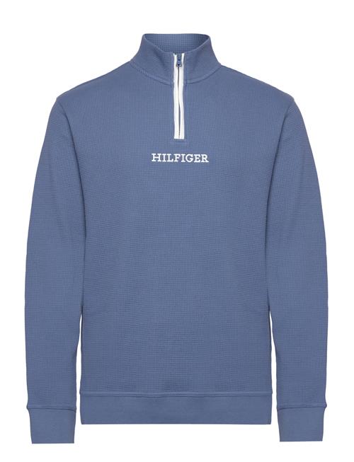 Se Tommy Hilfiger Half Zip Sweat Tommy Hilfiger Blue ved Booztlet