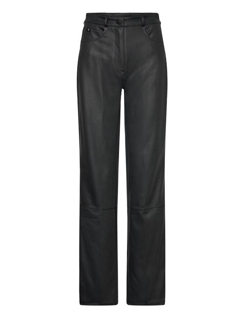 Se Calvin Klein Jeans Coated Milano Hr Straight Calvin Klein Jeans Black ved Booztlet