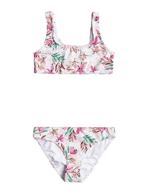 Se Roxy Happy Tropical Rg Bralette Set Roxy White ved Booztlet