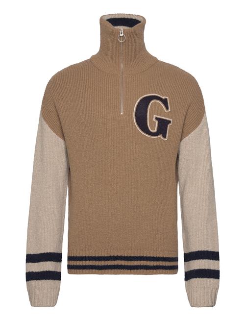 Se GANT Wool Neps Letterman Hz GANT Beige ved Booztlet