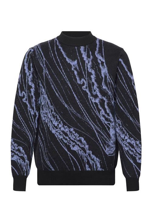 HOLZWEILER Lamin Jellyfish Jacquard Crew HOLZWEILER Black