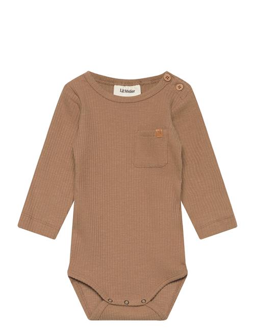 Lil'Atelier Nbmrajo Ls Slim Body Jan Lil Lil'Atelier Brown