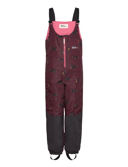 Jack Wolfskin Gleely 2L Ins Print Bib K Jack Wolfskin Burgundy