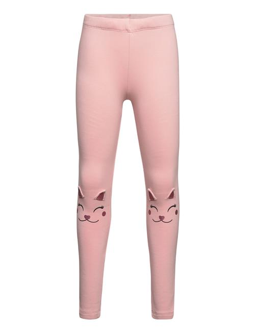 Se Lindex Leggings Cat On Knees Lindex Pink ved Booztlet