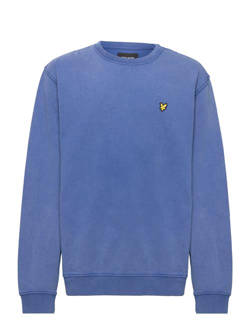 Lyle & Scott Junior Over D Acid Wash Lb Crew Lyle & Scott Junior Blue