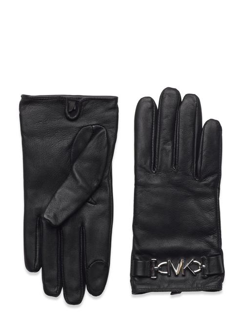 Michael Kors Accessories Leather Glove With Parker Hw Michael Kors Accessories Black