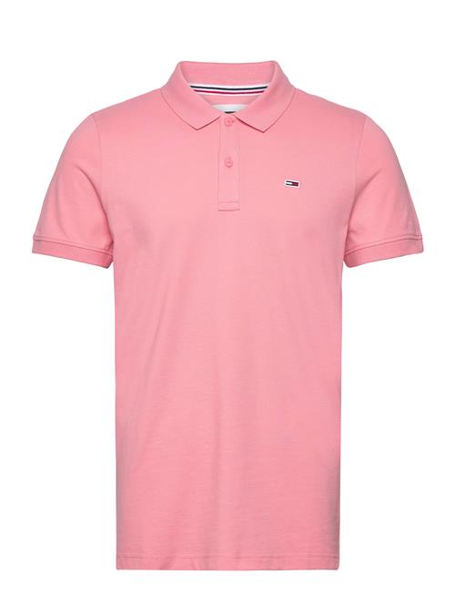 Tommy Jeans Tjm Slim Placket Polo Ext Tommy Jeans Pink