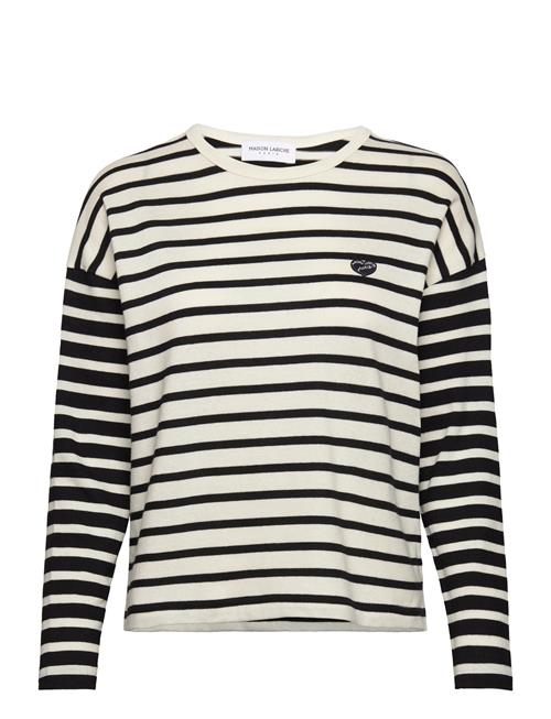 Maison Labiche Paris Montpar Mini Patch Coeur /Gots Maison Labiche Paris Black