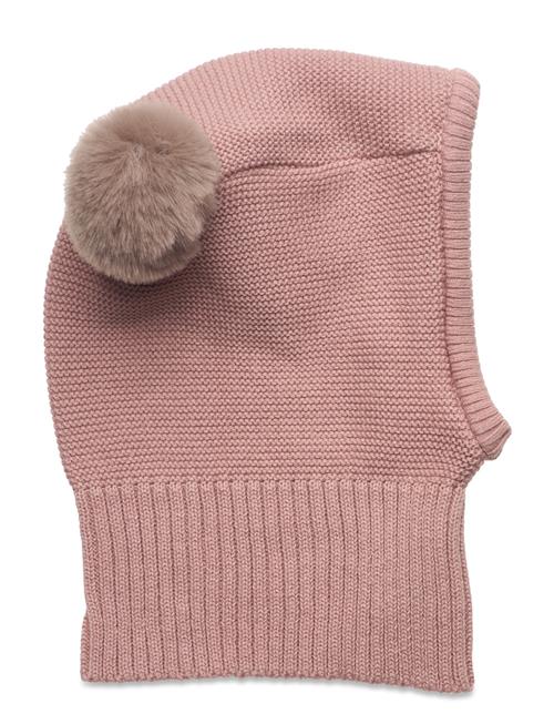 Huttelihut Balaclava Knit W. Pompoms Huttelihut Pink