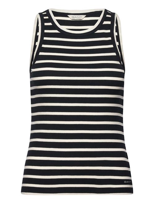 Se GANT Striped Tank Top GANT Black ved Booztlet