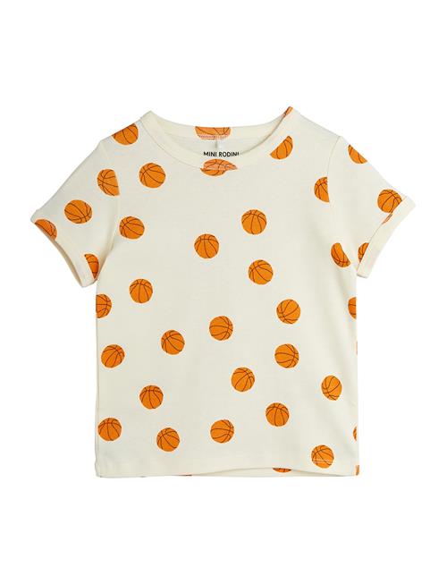 Mini Rodini Basketball Aop Ss Tee Mini Rodini Cream