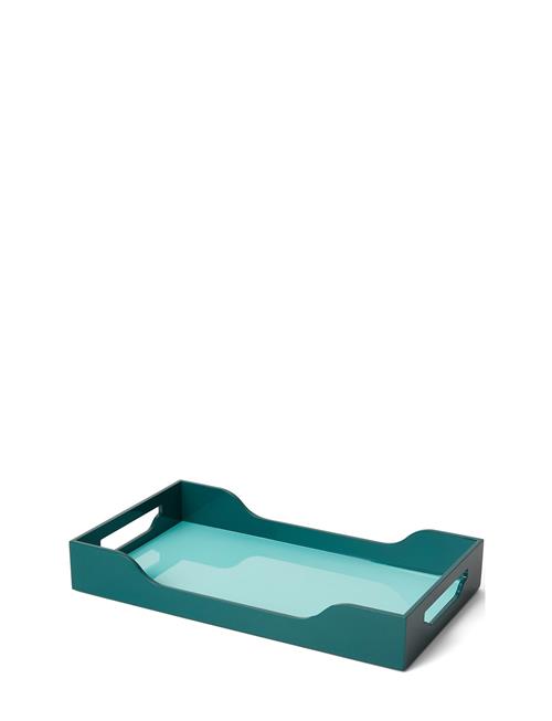 PRINTWORKS Lacquered Tray - Swell, Turquoise/Green M PRINTWORKS Green