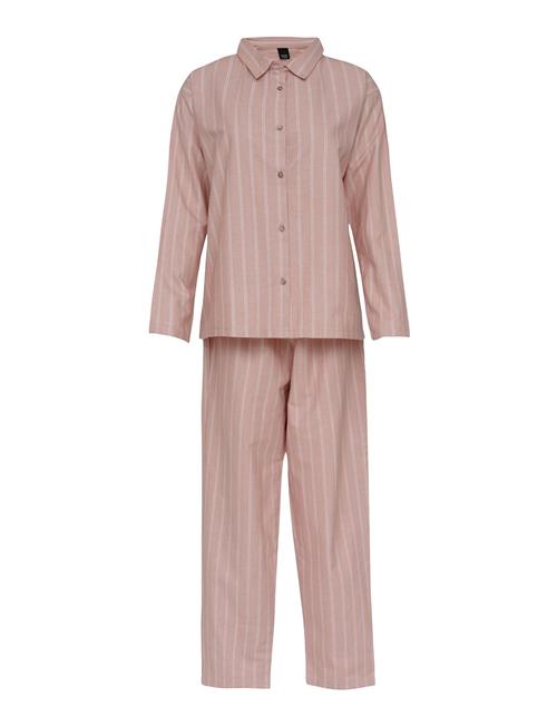 Se Høie of Scandinavia Pilen Yarndyed Flannel Pyjamas Høie Of Scandinavia Pink ved Booztlet