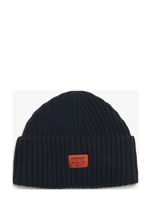 Superdry Workwear Knitted Beanie Hat Superdry Navy