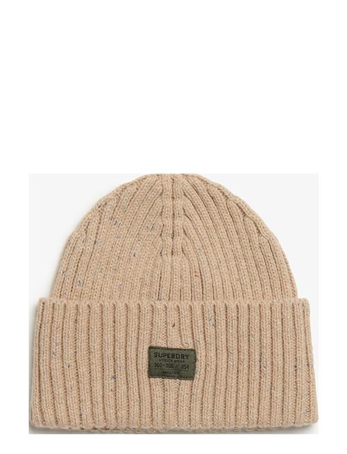 Superdry Workwear Nep Knitted Beanie Superdry Beige