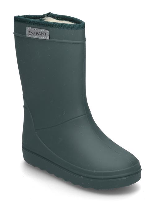 Se En Fant Thermo Boots Solid En Fant Green ved Booztlet