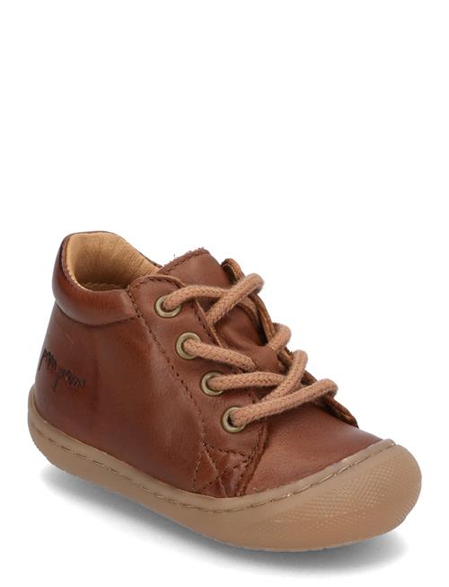 Pom Pom First™ Sport Lace Shoe Pom Pom Brown