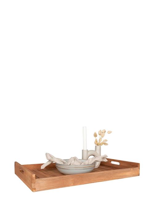 House Nordic Ebba - Tray In Teak, Nature, 58X38 Cm House Nordic