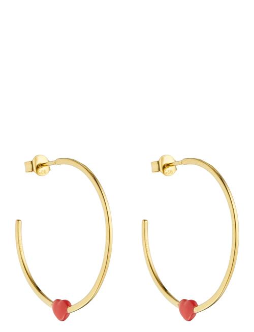 Little Big Love Hoops - Goldplated Design Letters Gold