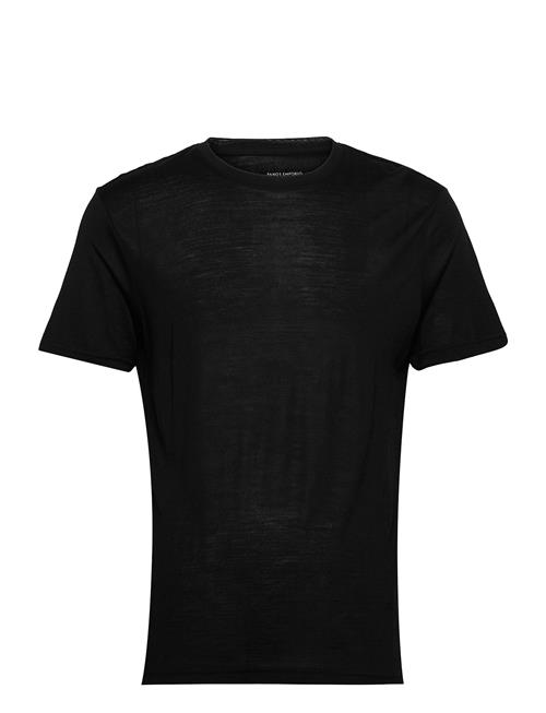 Panos Emporio Panos Emporio Wool Short Sleeve Top Panos Emporio Black