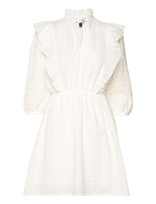 GANT D2. Broderie Anglaise Dress GANT White