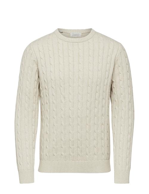 Selected Homme Slhryan Structure Crew Neck Selected Homme Beige