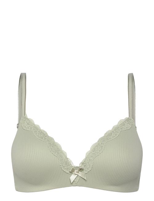 Se Hunkemöller Lola Non Wired Low Demi Pu Hunkemöller Green ved Booztlet