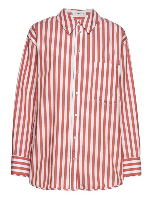 Mango Striped Cotton Shirt Mango Patterned