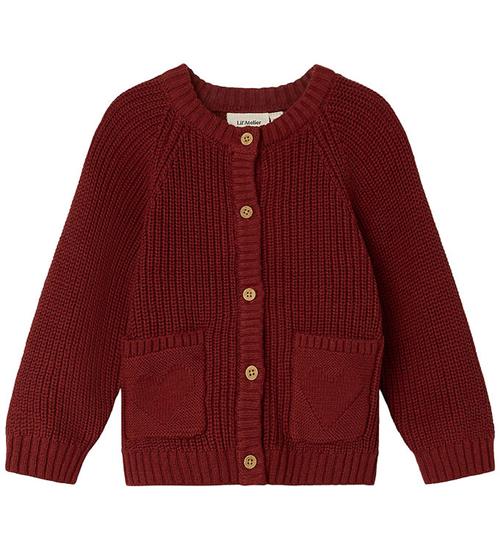 Se Lil Atelier Cardigan - Strik - NmfEmlen - Spiced Apple ved KidsWorld