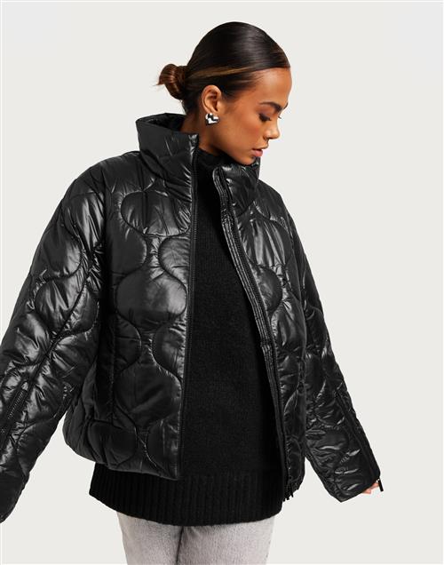 Selected Femme - Sort - Slfmika Short Quilted Jacket